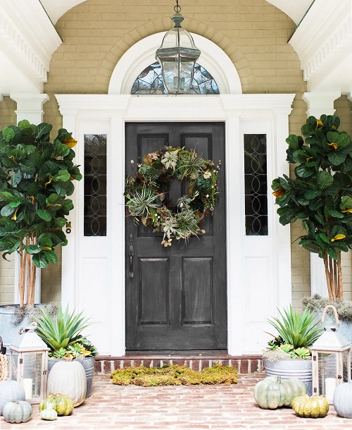 Succulent on the Entrance Ideas 3