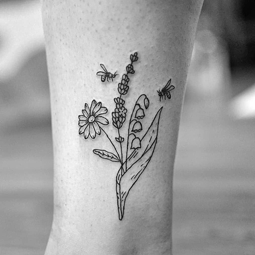 Lily of the Valley Tattoo 11