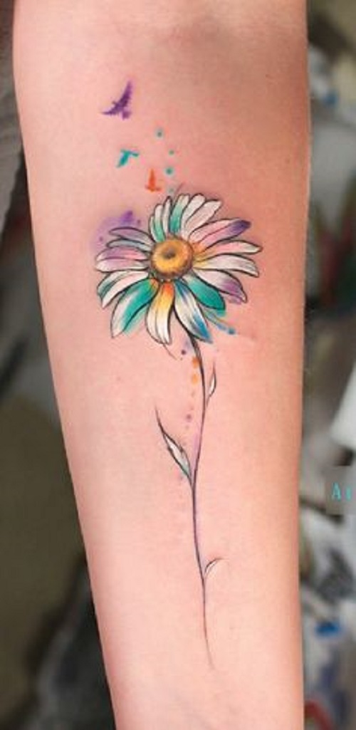 Daisy Tattoo Ideas 9