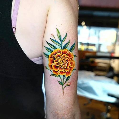 October Birth Flower Tattoo 24