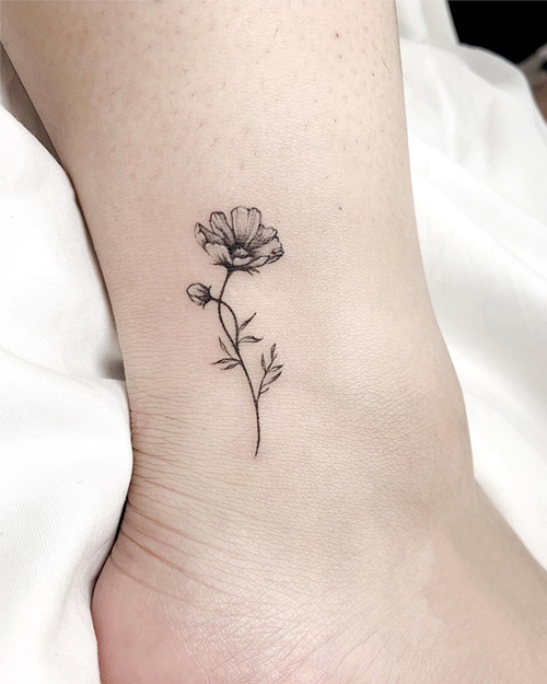 October Birth Flower Tattoo 26