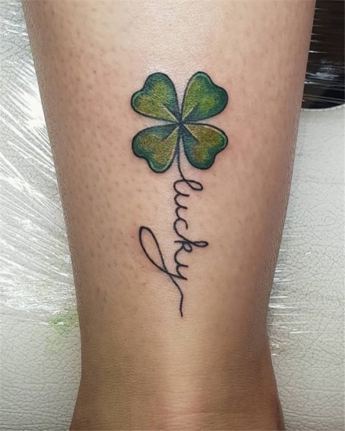 Four Leaf Clover Tattoo 1