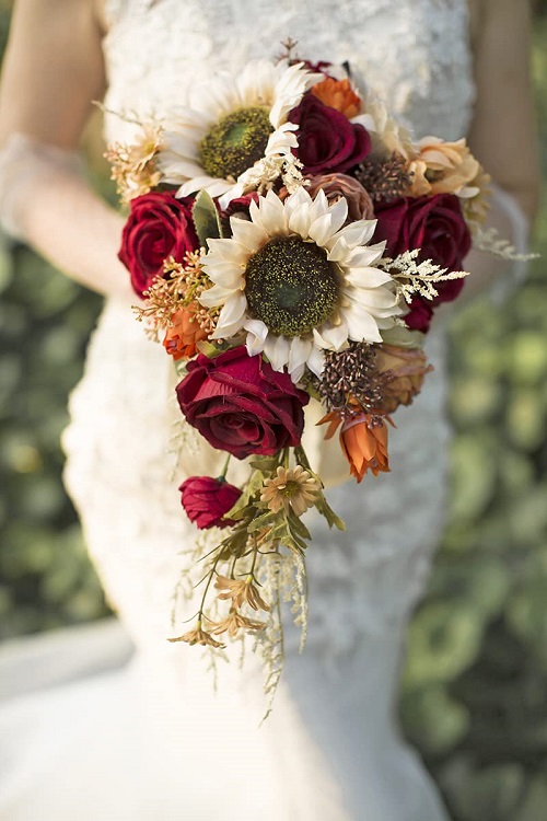 Sunflower and Rose Bouquet 11