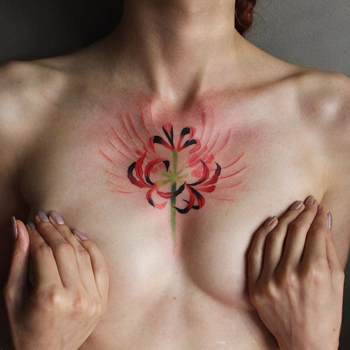 Spider Lily Tattoo 1