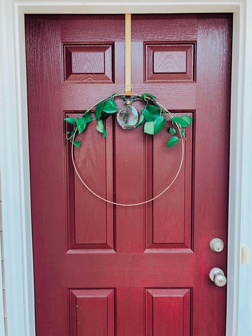 DIY Indoor Plant Wreath 1