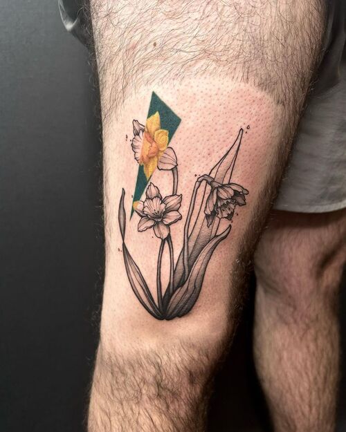 December Birth Flower Tattoo 15