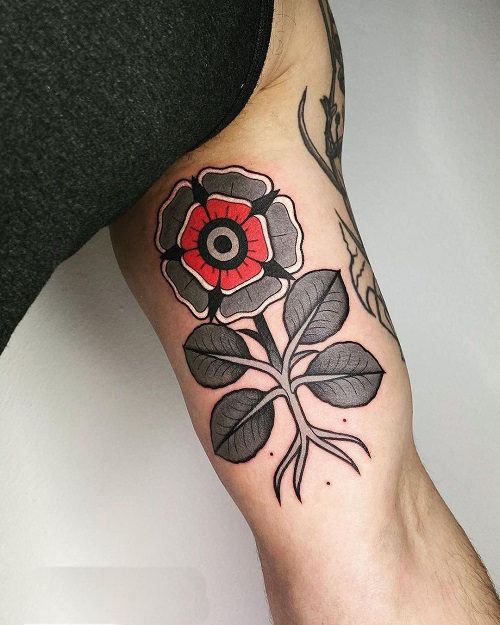 February Birth Flower Tattoo 17