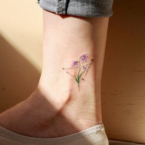 January Birth Flower Tattoo 23