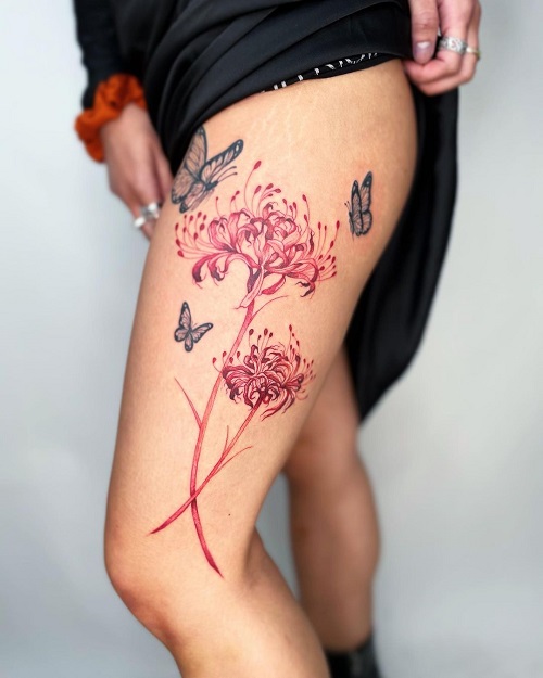 Spider Lily Tattoo 27