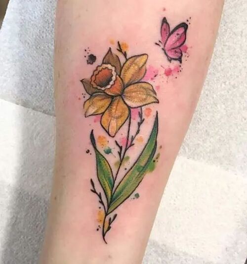 December Birth Flower Tattoo 27