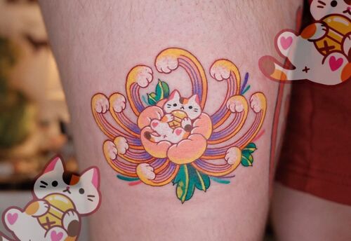 Chrysanthemum Tattoo Designs 3