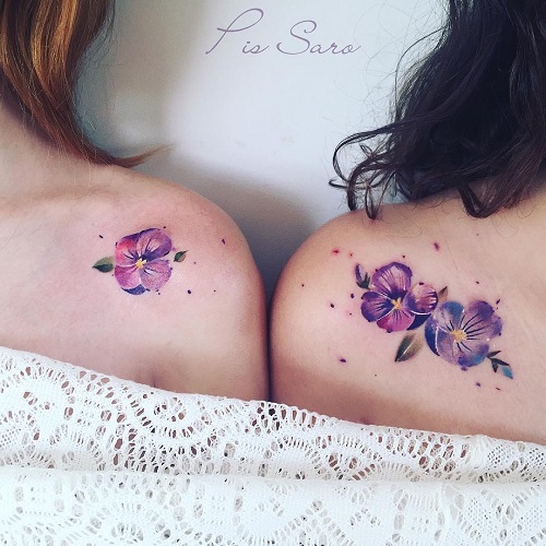 February Birth Flower Tattoo 31