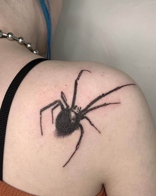 Black Widow Spider Tattoo 33