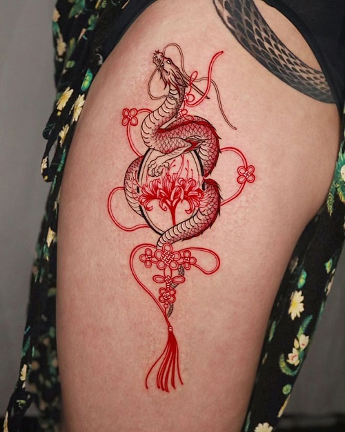 Spider Lily Tattoo 9