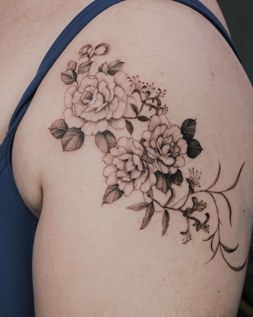 Honeysuckle Tattoo 29