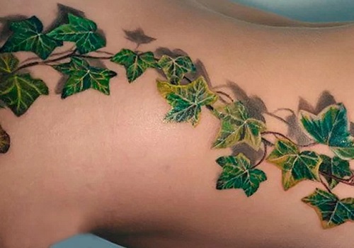 poison ivy tattoo 13