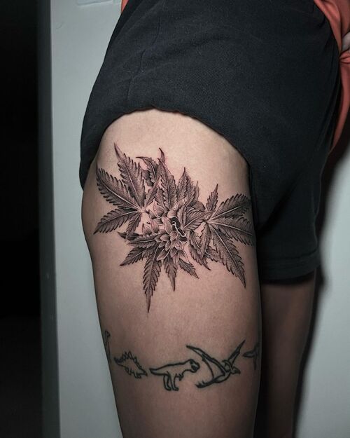 Canna Tattoo Ideas 11