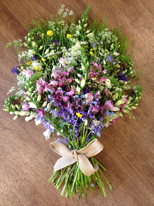 Colorful Wildflower Arrangement for Celebration of Life 12