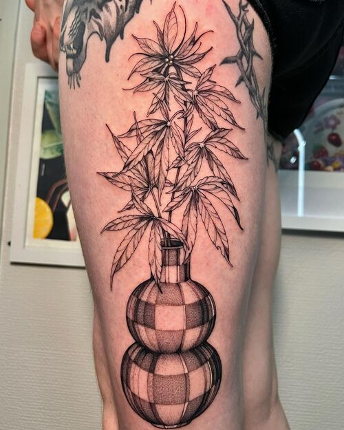 Canna Tattoo Ideas 17