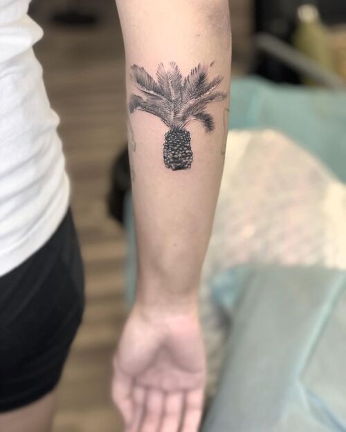 Small Palm Tree Tattoo 23