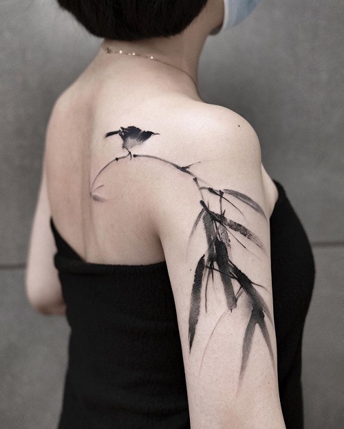 Spiritual Tattoos Related to Plants 7