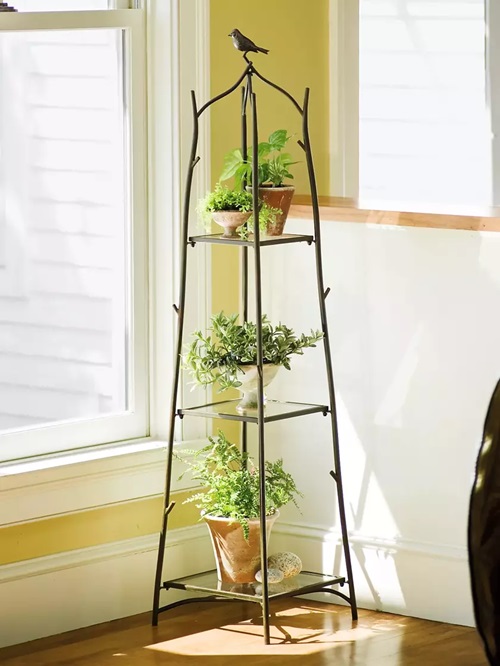 Corner Plant Stand 9