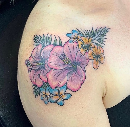  Tropical Flower Tattoo Ideas 23