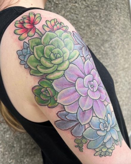 Spiritual Tattoos Related to Plants 17