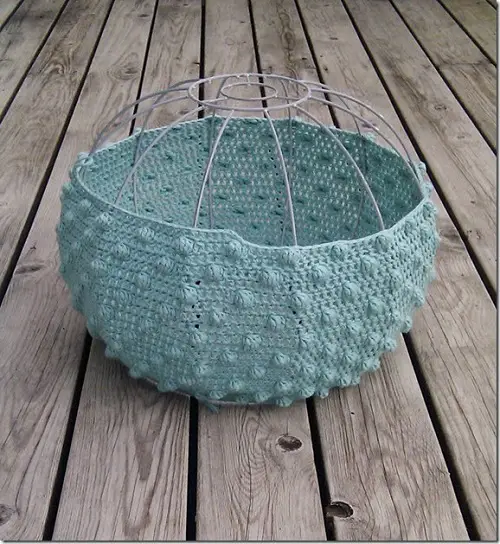 DIY Lamp Shades Crocheted Sea Urchin Lampshade