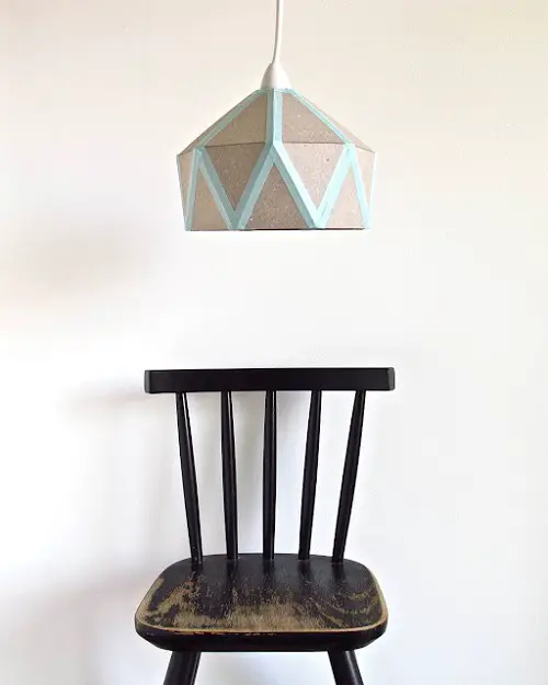 DIY Geometric Style Lantern Lampshades