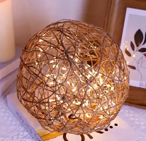best Make a Lamp Shade of Twigs step by step