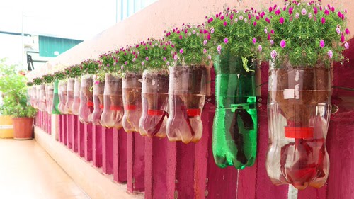  Plastic Bottle Vertical Garden Ideas 22
