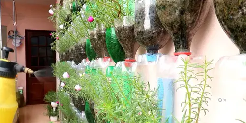  Plastic Bottle Vertical Garden Ideas 23