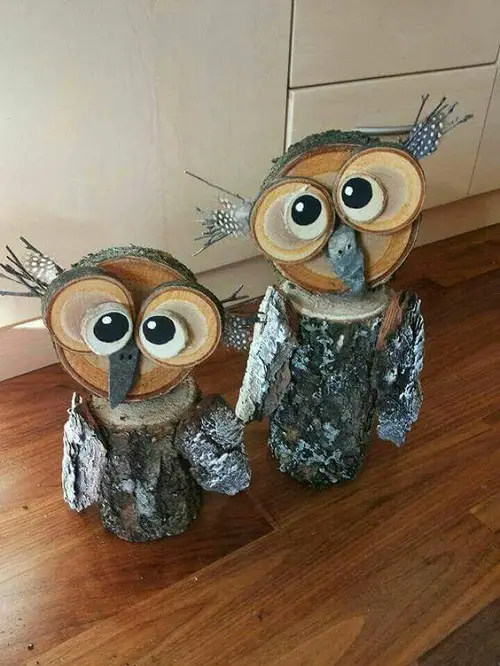 stunning home décor idea using a tree stump