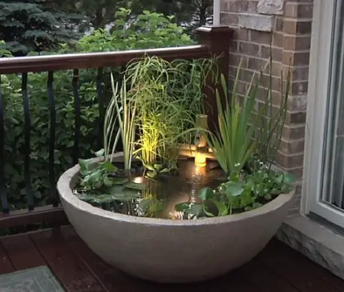 A Water Feature add to balcony