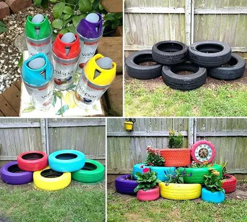 Tire Planter for garden