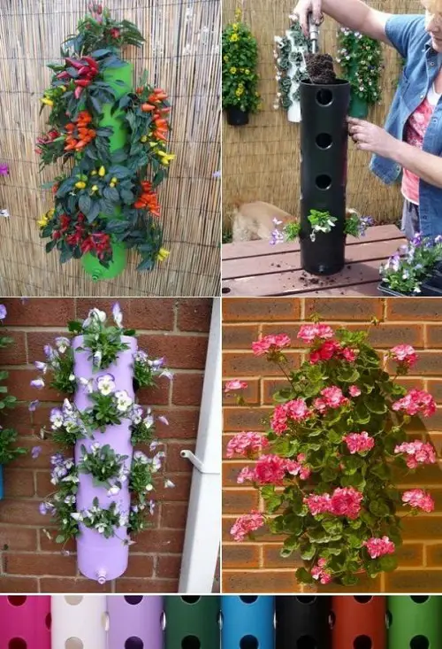 Cool DIY Ideas to Make Your Garden Look Great PVC Plant Tower