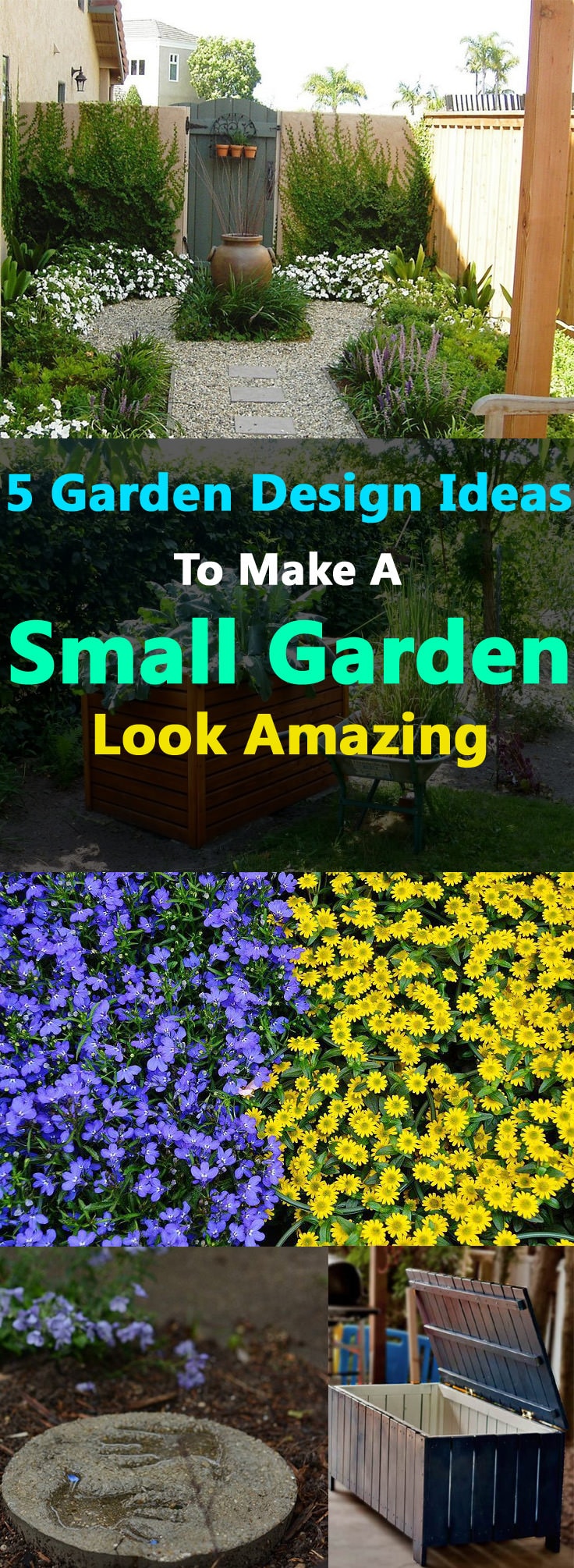 5 Garden Design Ideas To Make A Small Garden Look Amazing | Balcony Garden Web on Mini Garden Landscape Design
 id=60578