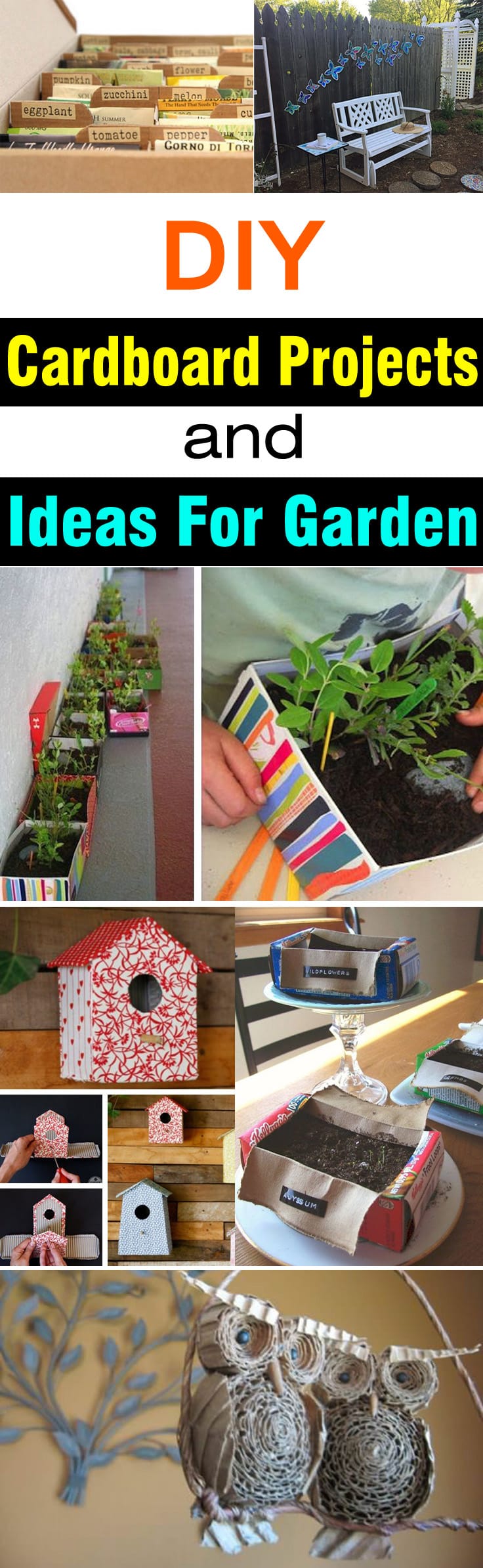 DIY Cardboard Projects & Ideas For Garden | Balcony Garden Web