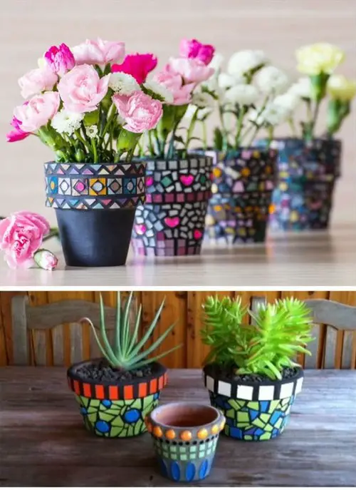 Make Mosaic Pots