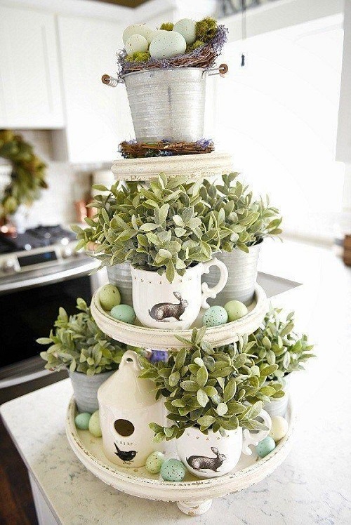 DIY Table Top Decoration Three-Tiered Tray