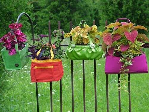 Hanging Purse Garden