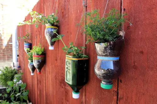 Hanging Plastic Bottle Planter