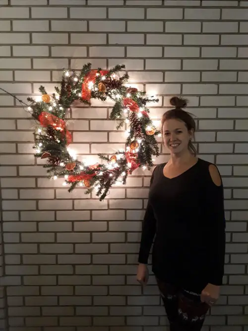 Wreath from Old Christmas Tree