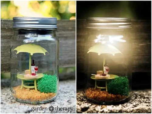 Miniature Fairy Solar Jars
