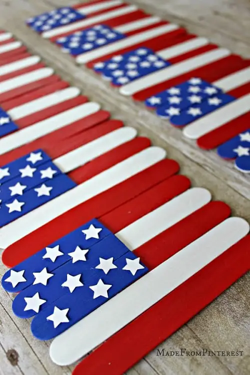 4th of july decoration pop stick ideas