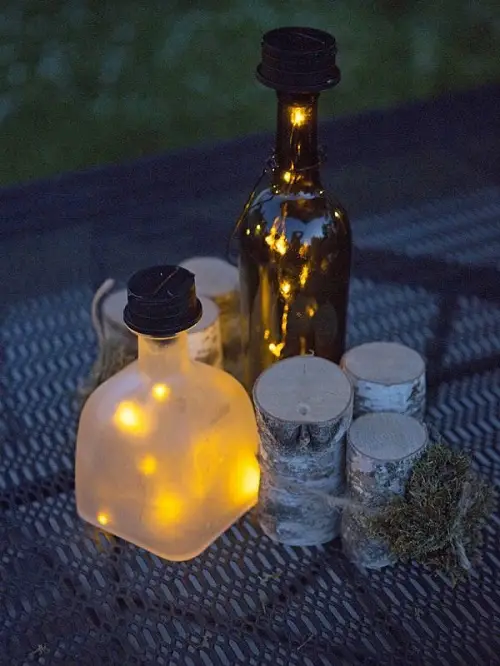 Solar Bottle Tops with Wire LED