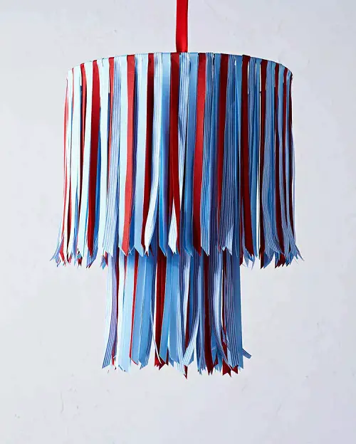 July Fourth Ribbon Chandelier