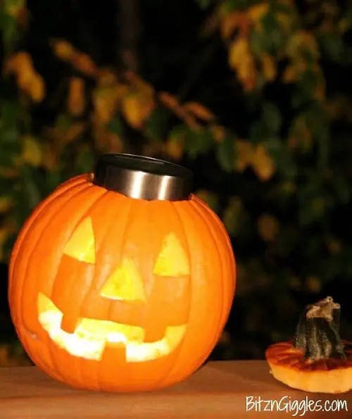Solar Jack-o-Lantern Lights