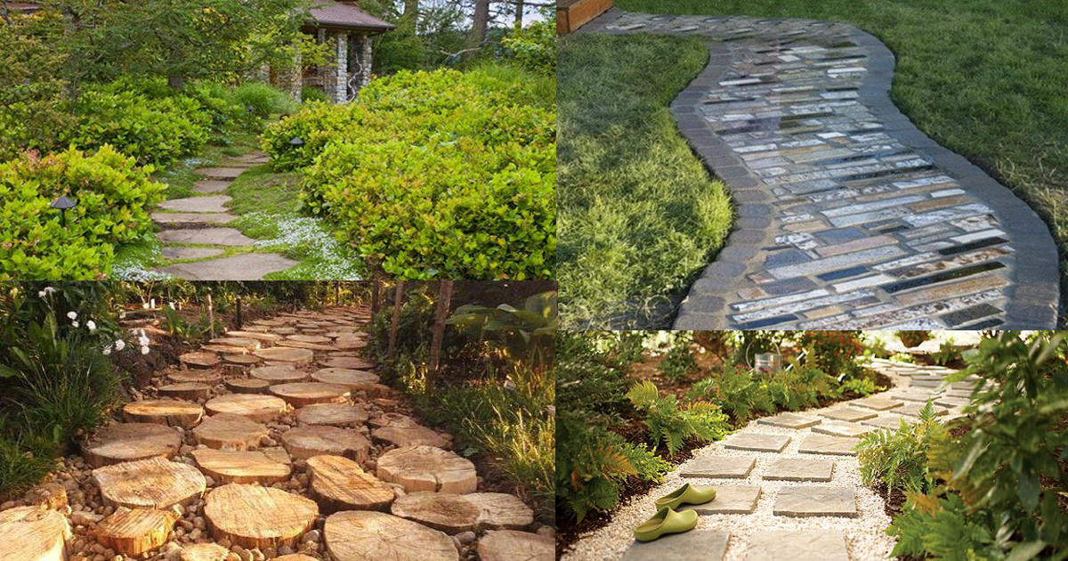 19 DIY Garden Path Ideas With Tutorials | Balcony Garden Web